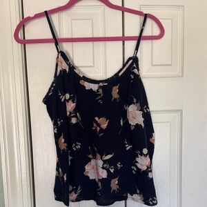 Abercrombie & Fitch Navy Floral Tank